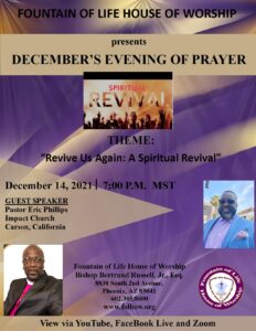 Prayer Conference: Revive Us Again--A Spiritual Revival!