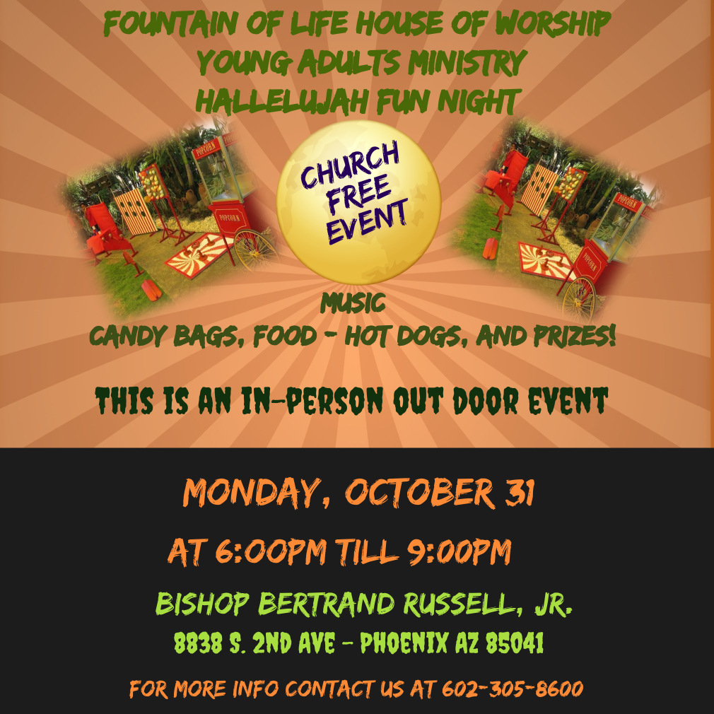 Hallelujah Fun Night - Oct. 31