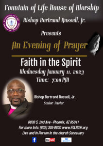 An Evening of Prayer @ Fountain of Life House of Worship | Phoenix | Arizona | United States