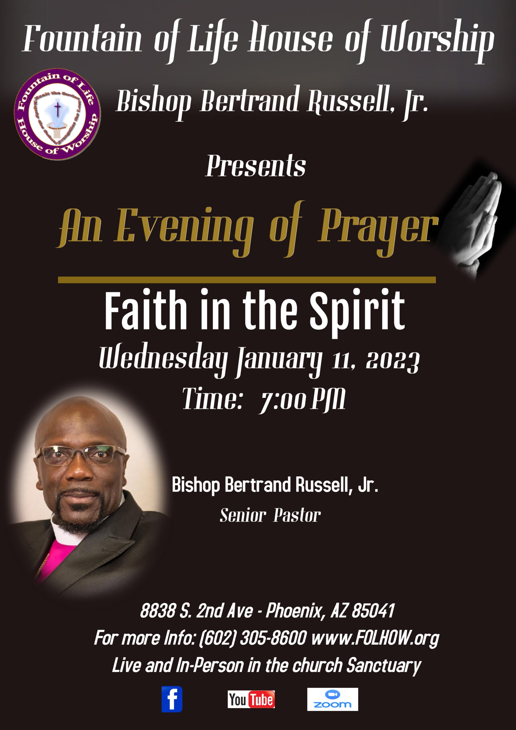 Evening of Prayer - Jan. 11