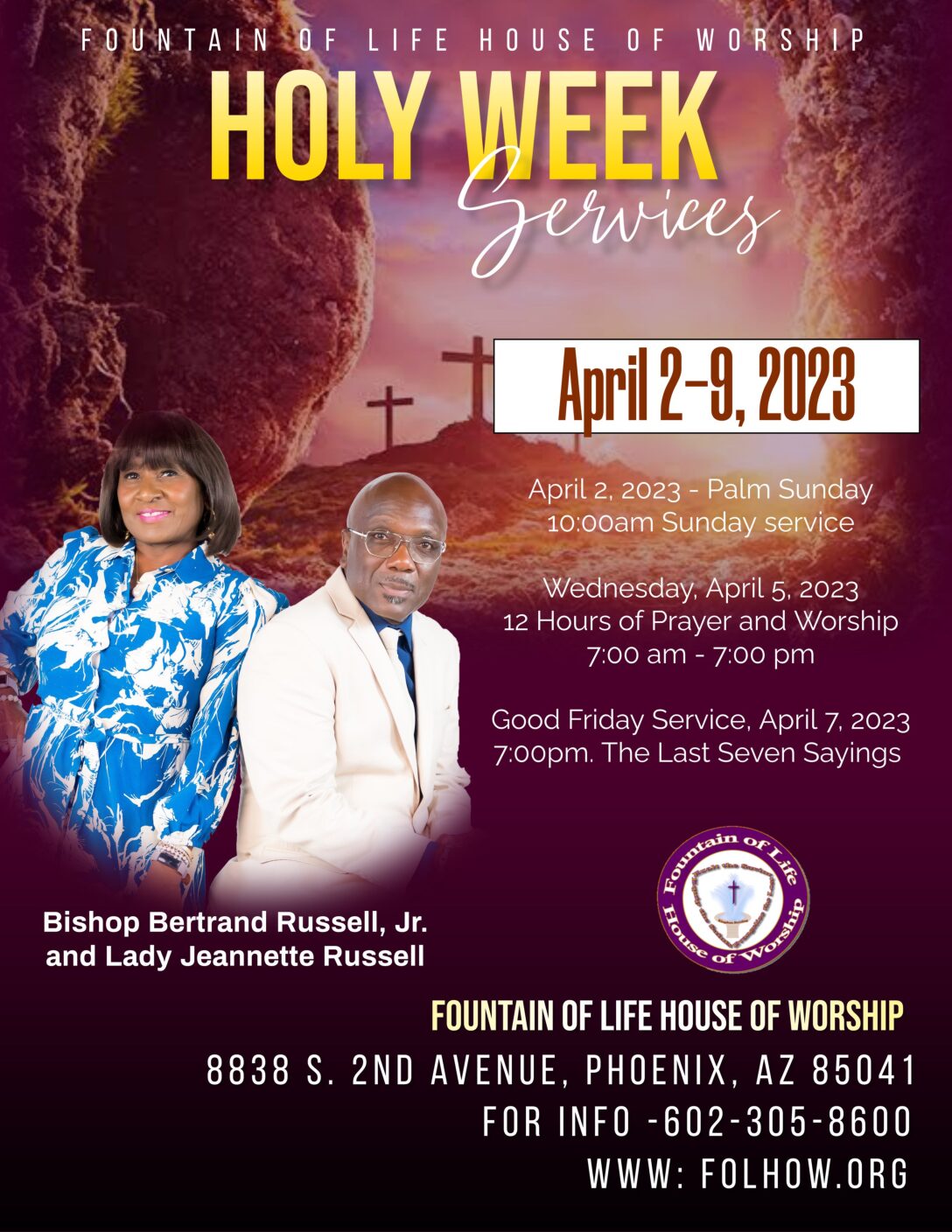 Holy Week - Apr. 2-9