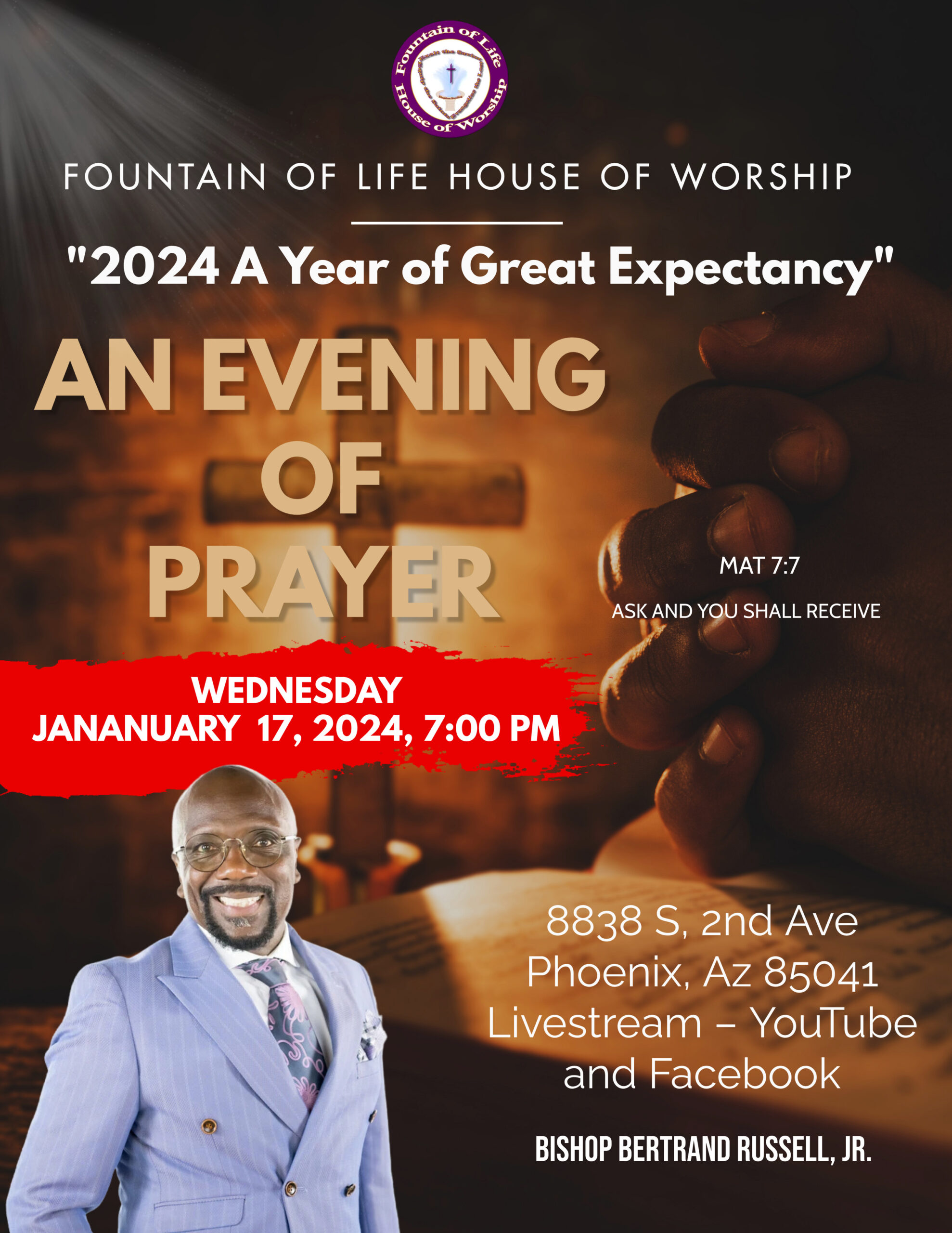 An Evening of Prayer - Jan. 17