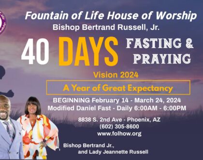 40 Days of Fasting and Prayer