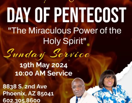Day of Pentecost - May 19