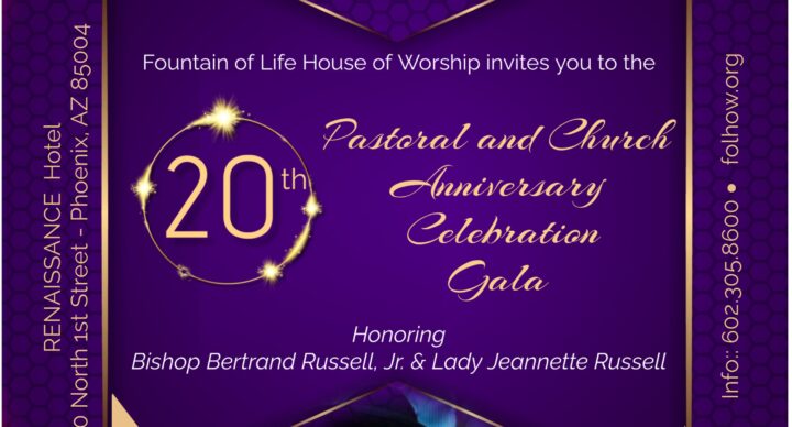 Pastoral and Church Anniversary Gala - Sept. 28