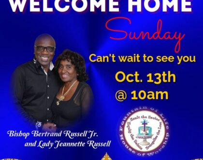 Welcome Home Service - Oct. 13