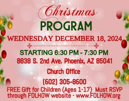 Community Christmas Program - Dec. 18