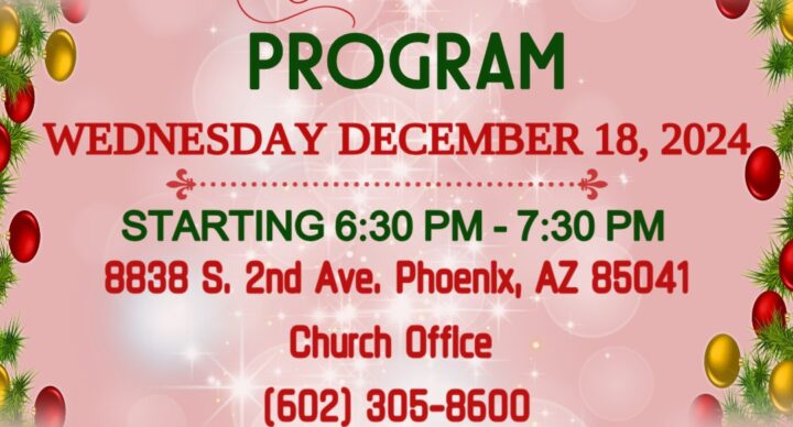 Community Christmas Program - Dec. 18