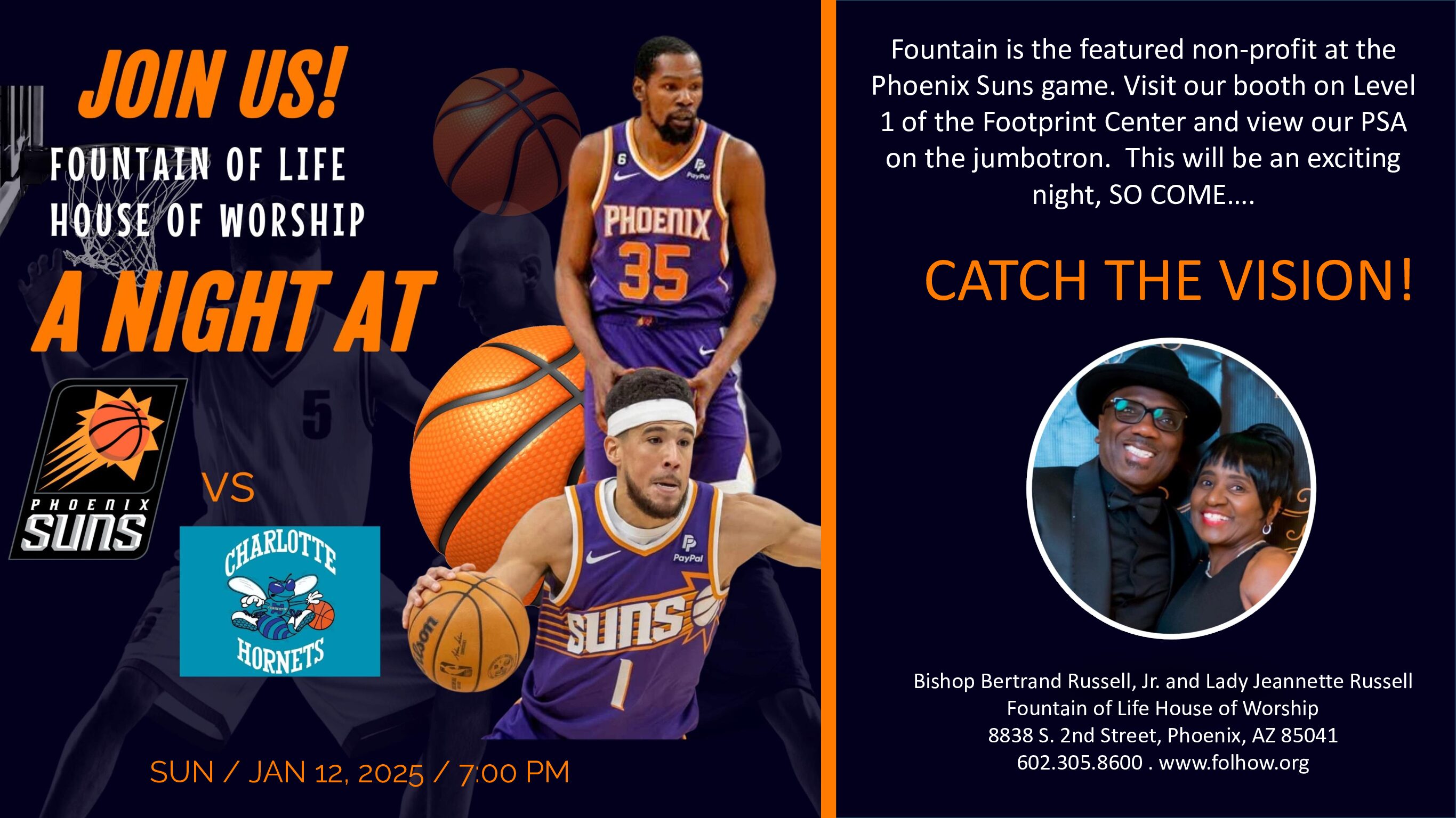 Suns Game with FOLHOW - Jan. 12