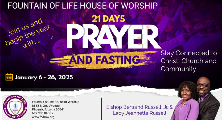 21 Days Prayer and Fasting - Jan. 6-26