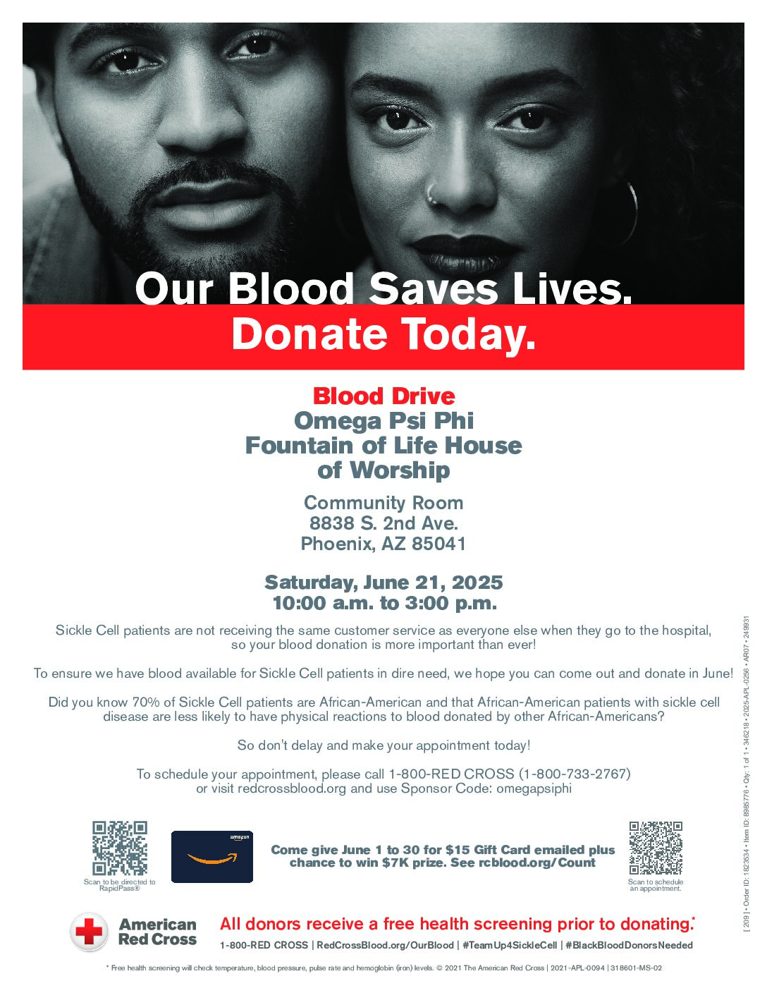 Blood Drive - Jun. 21