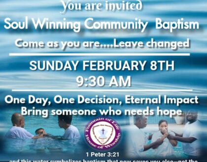 Super Soul Sunday Baptism - Feb. 8