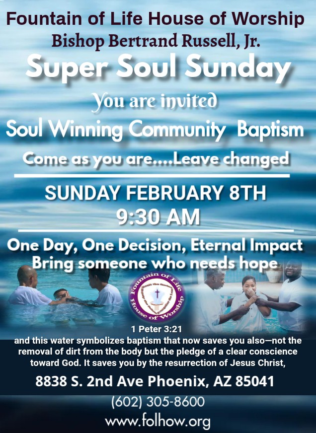 Super Soul Sunday Baptism - Feb. 8