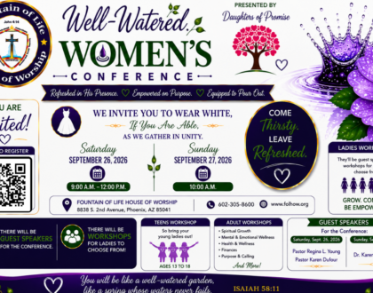 Well-Watered Women's Conference - Sept. 26-27
